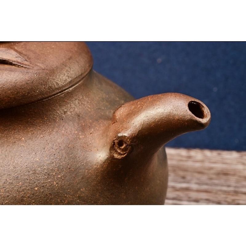 日本帶回紫砂銷日紫砂壺可心款民國初知名商號金鼎商標-早期壺約420cc帶日本桐木箱-細節圖6