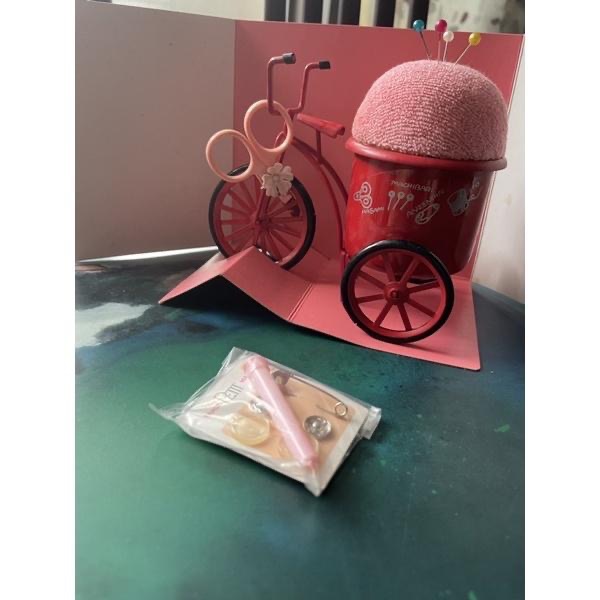 未使用1990年代美國設計款針線盒針線縫紉盒-細節圖2