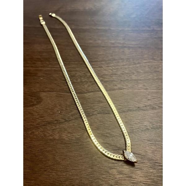 項鍊Thistle Vintage1⃣️十字架項鍊印記【INRI】耶穌 中性男女可用2⃣️單顆水鑽蛇鍊簡單大方俐落百搭-細節圖3