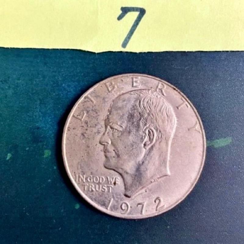 非流通紀念古幣✨1971、1972、1974年美國艾森豪（Eisenhower Dollar，國鳥老鷹 鷹揚洋設計）-細節圖6