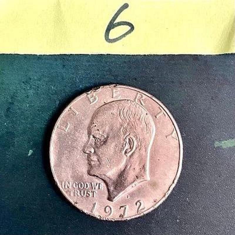非流通紀念古幣✨1971、1972、1974年美國艾森豪（Eisenhower Dollar，國鳥老鷹 鷹揚洋設計）-細節圖7