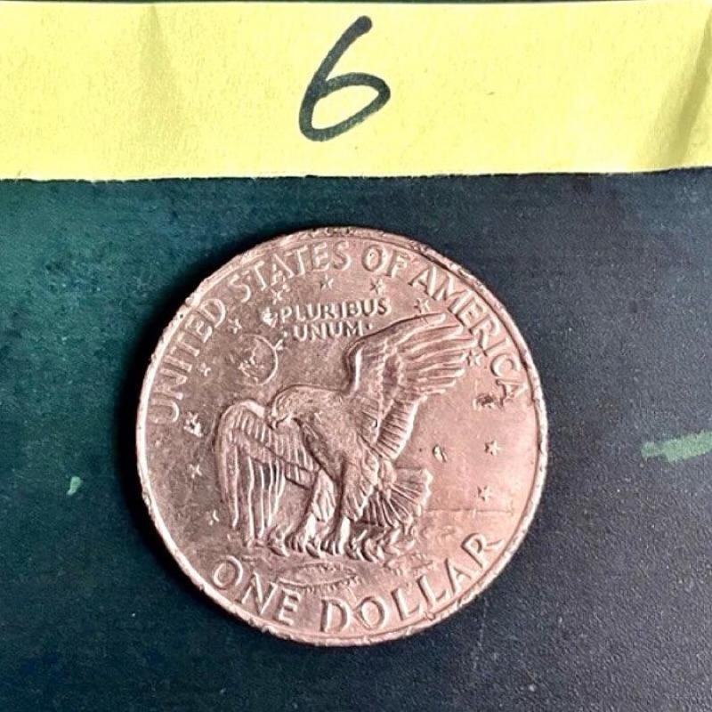 非流通紀念古幣✨1971、1972、1974年美國艾森豪（Eisenhower Dollar，國鳥老鷹 鷹揚洋設計）-細節圖8