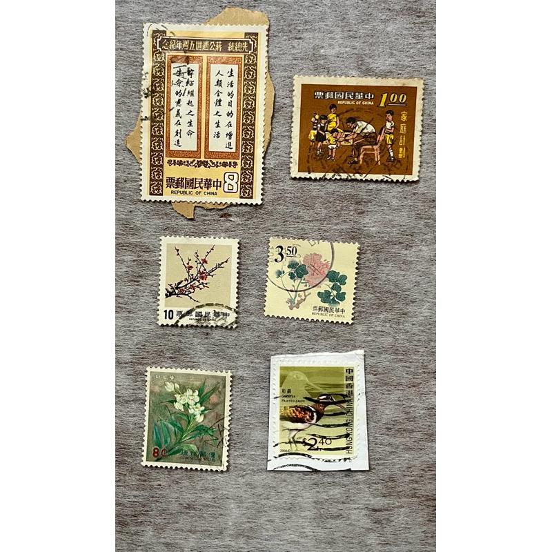 民國57年蔣總統勳業紀念郵票、69年先總統蔣公逝世5週年紀念郵票、59年家庭計劃（計畫）郵票、73年松竹梅郵票-細節圖3