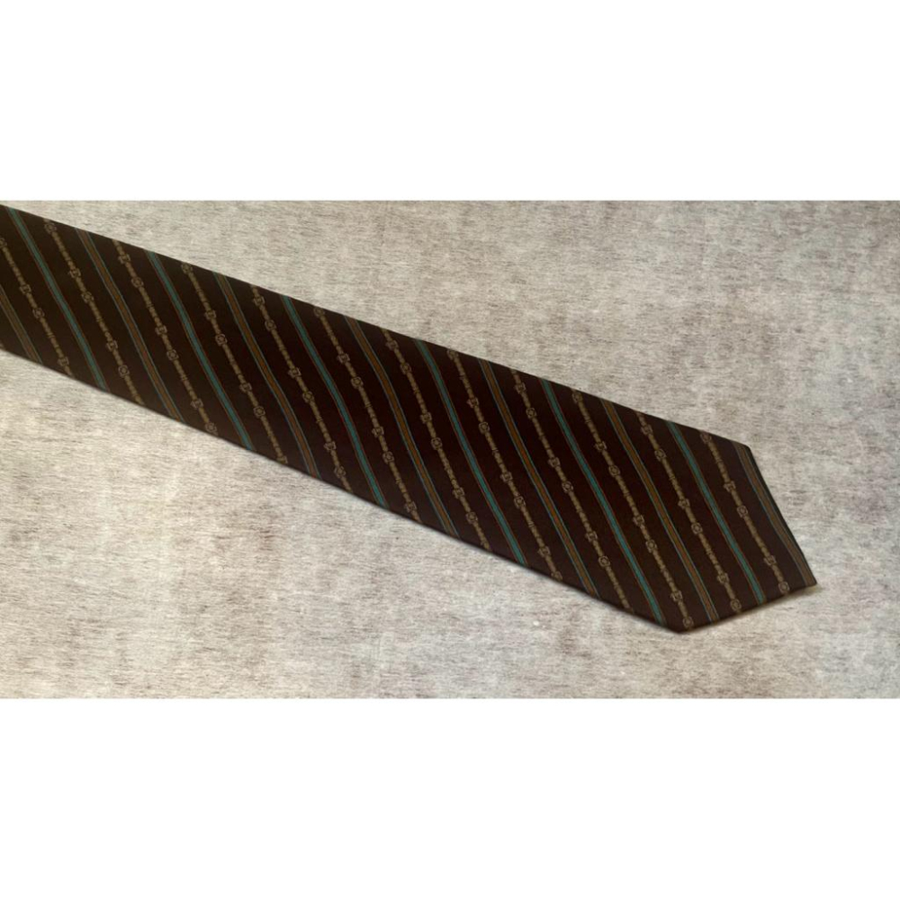 二手古著1️⃣100%純絲深咖啡色✨義大利製✨法國La Belle Creole領帶2️⃣正品Nike 七分褲休閒便宜-細節圖2