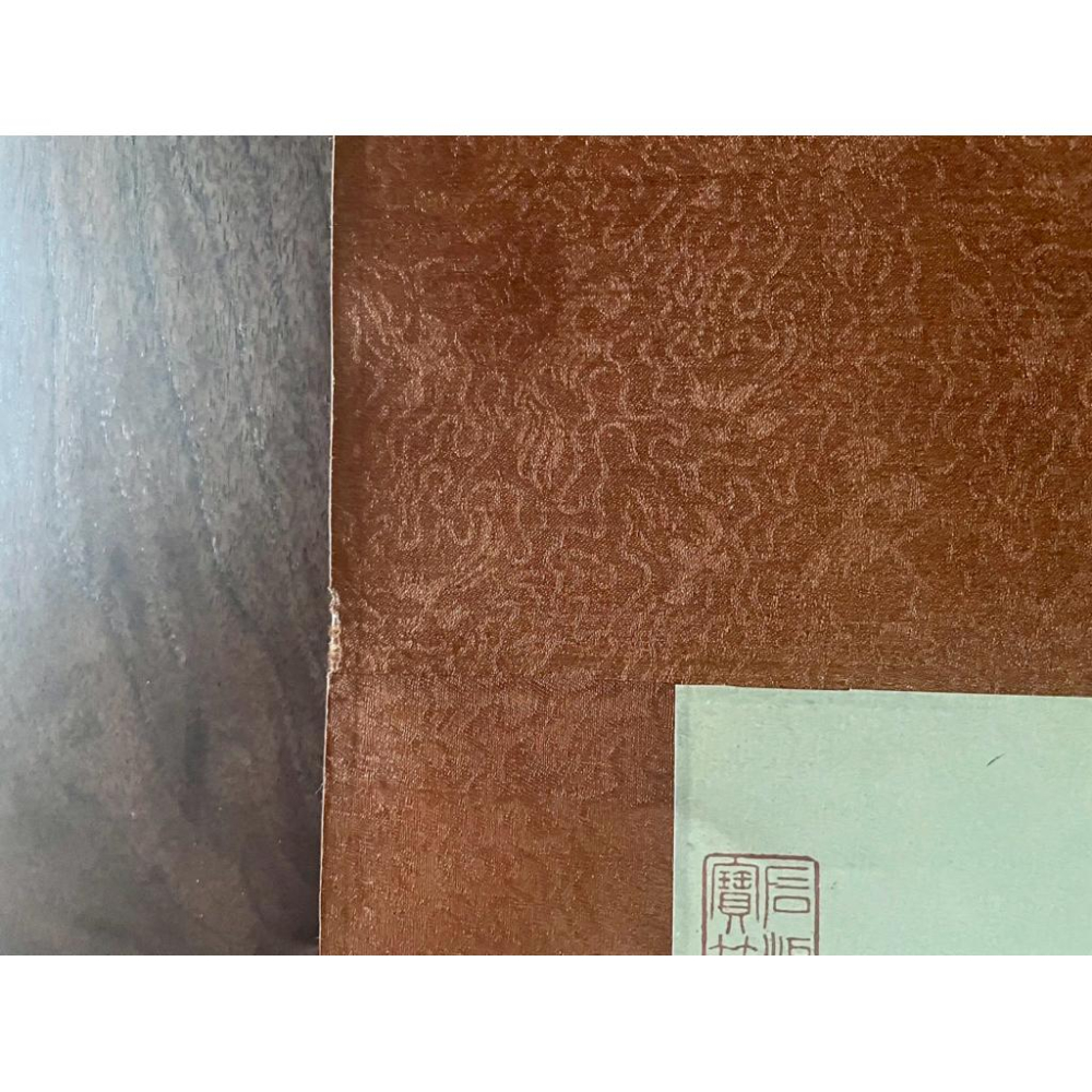 【故宮絕版珍藏】明 唐寅《臨水芙蓉圖》複製畫掛軸✨日本二玄社 精緻複製品 (約1980-90年代出品)-細節圖6