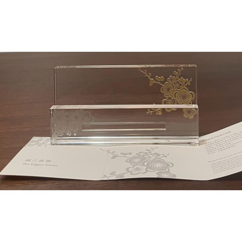 琉璃工房 梅花名片架：淬鍊清雅，映照東方哲思 在方寸之間，承載的不僅是名片，更是品味與文化的傳遞-細節圖2