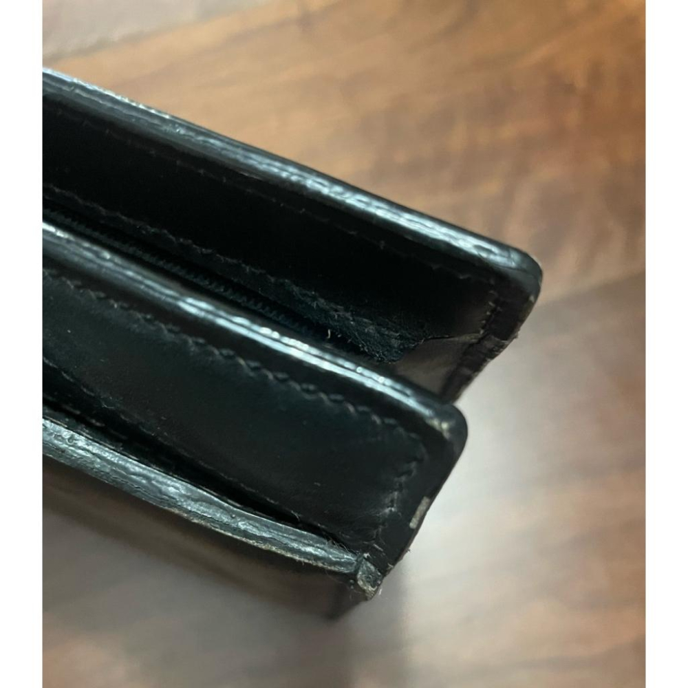 1980年代歐洲購入古著vintage 全 真皮公事包手提包肩背包 寬42x35高 最厚9公分 真皮-細節圖9