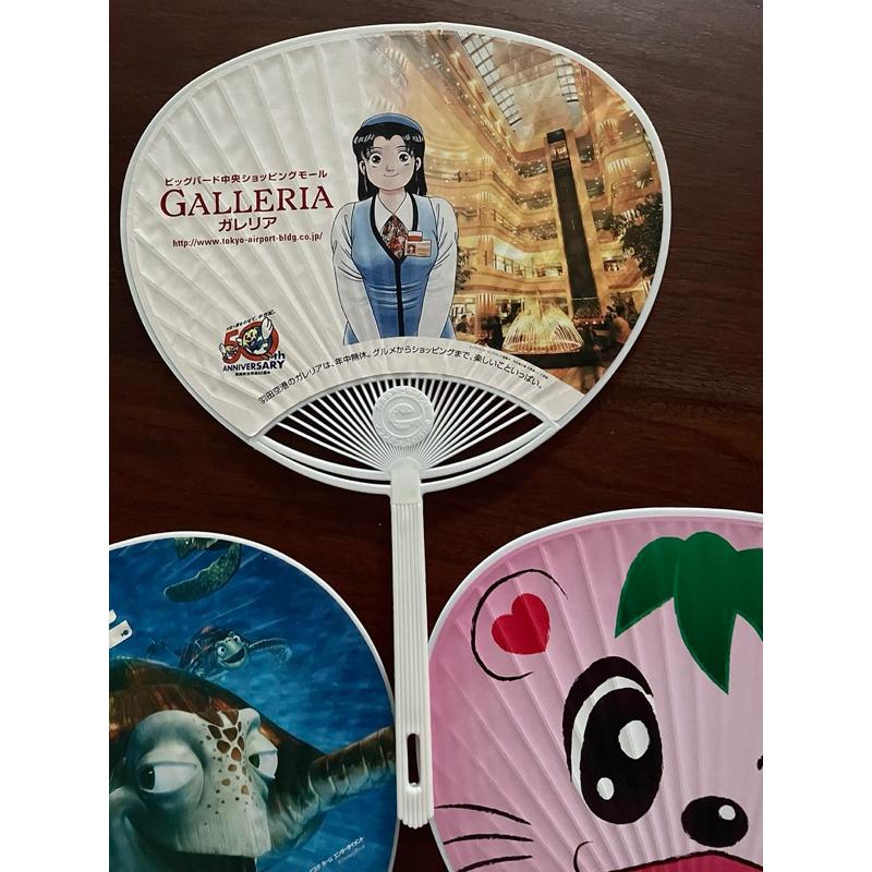 未使用日本夏日涼扇扇子手扇、galleria、涉谷鹿兒島祭、海底總動員尼莫、山菜祭花菜夢-細節圖3