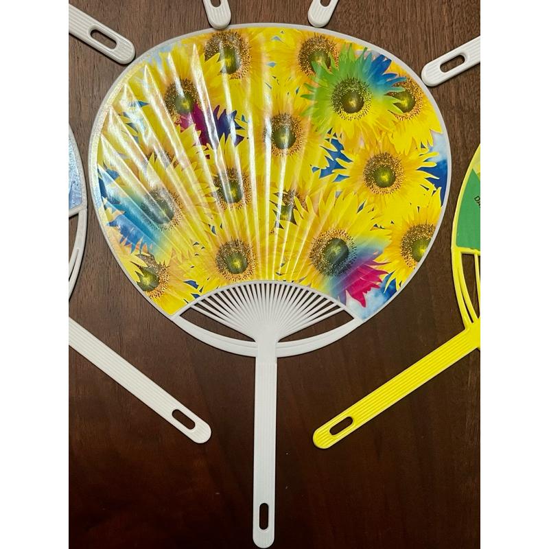 未使用日本夏日涼扇扇子，獨特濃厚平成氛圍夏日花火會手扇、向日葵小熊維尼、花火大會-細節圖5