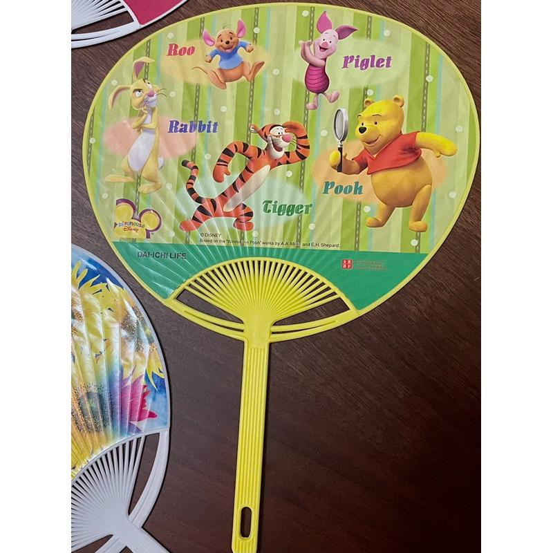 未使用日本夏日涼扇扇子，獨特濃厚平成氛圍夏日花火會手扇、向日葵小熊維尼、花火大會-細節圖7