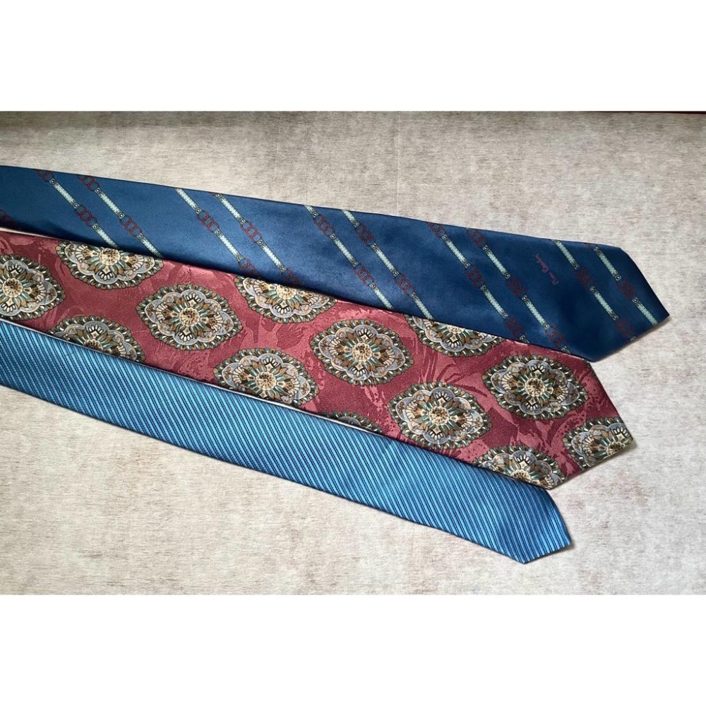 Christian Dior 迪奧✨Pierre Cardin 皮爾卡登✨經典二手純絲領帶 - 頂級品牌，100%純絲-細節圖2