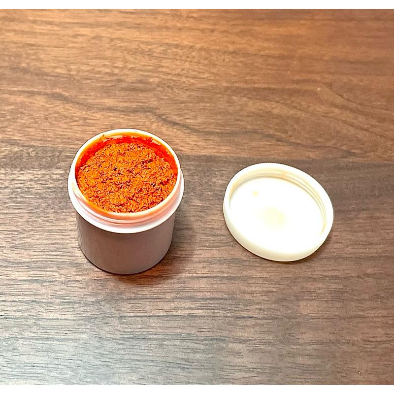 🔥 猷美「印泥」一小罐，全新未使用，還附贈約1/4罐印泥油 🔥 色澤鮮豔、質地細膩，完美呈現每一次印章的清晰與藝術感！-細節圖7