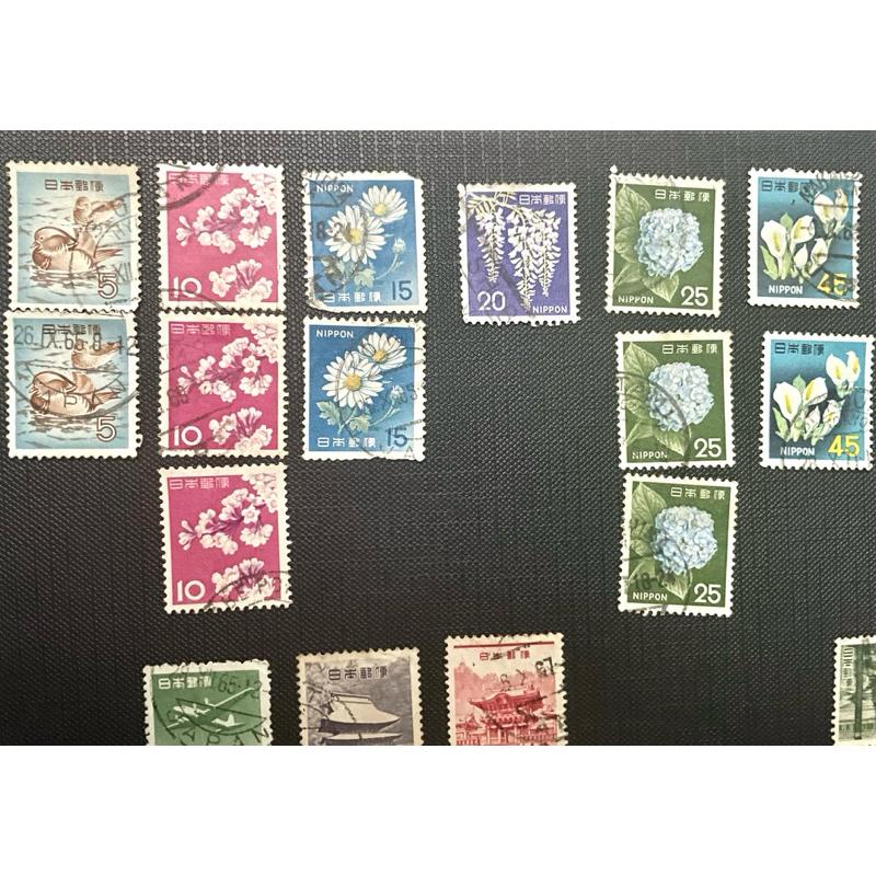 舊票銷票1️⃣體育郵票61年版～澎湖戳2️⃣日本郵票昭和時代 花 鴛鴦 櫻花 雛菊 紫藤花 繡球花 紫陽花 海芋 烏賊-細節圖2