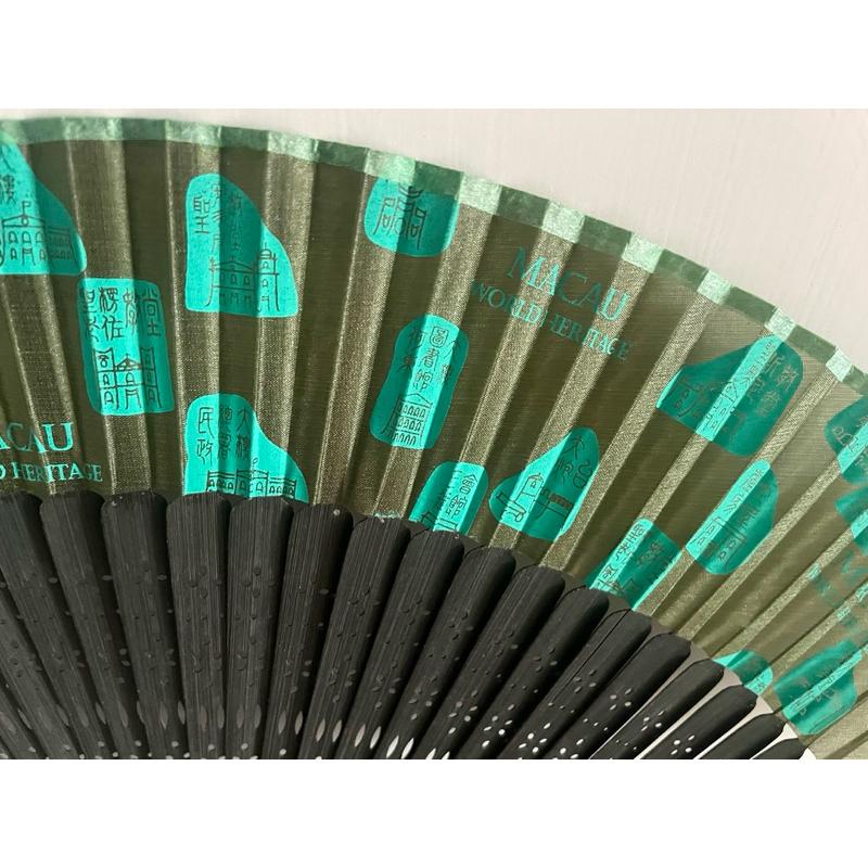 獨具特色的澳門世界遺產紀念扇 印有澳門世界遺產的標誌性建築圖案，質感優雅，極具收藏價值與紀念意義-細節圖3