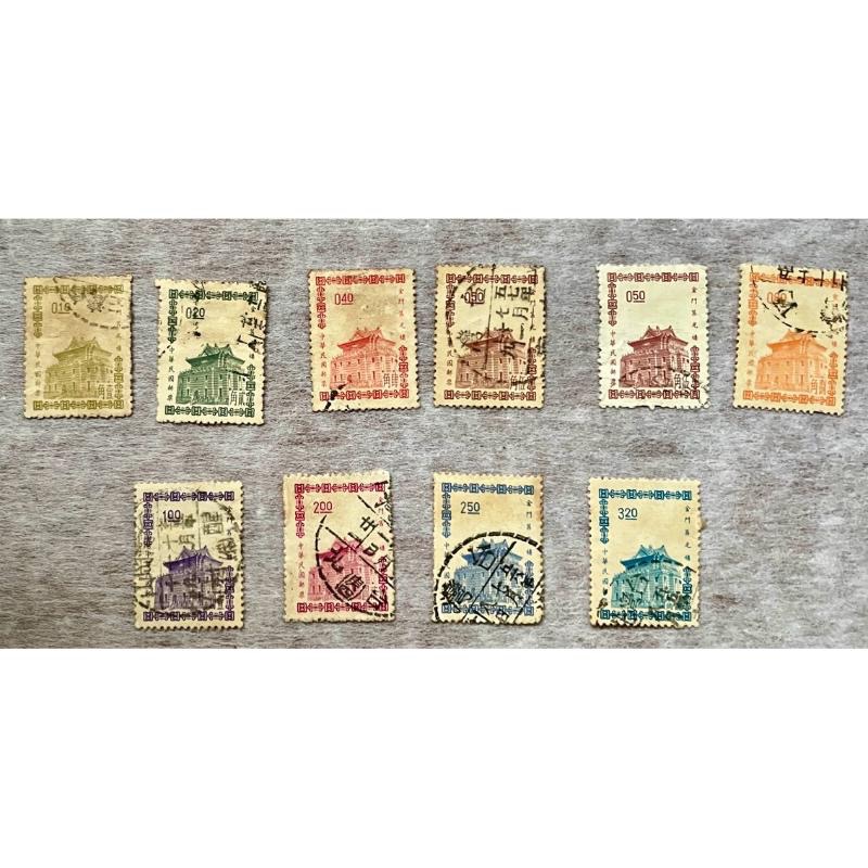 郵票舊票銷票1️⃣中國農村復興聯合委員會20週年（57年發行）紀念2️⃣民國53年三版金門莒光樓-細節圖3