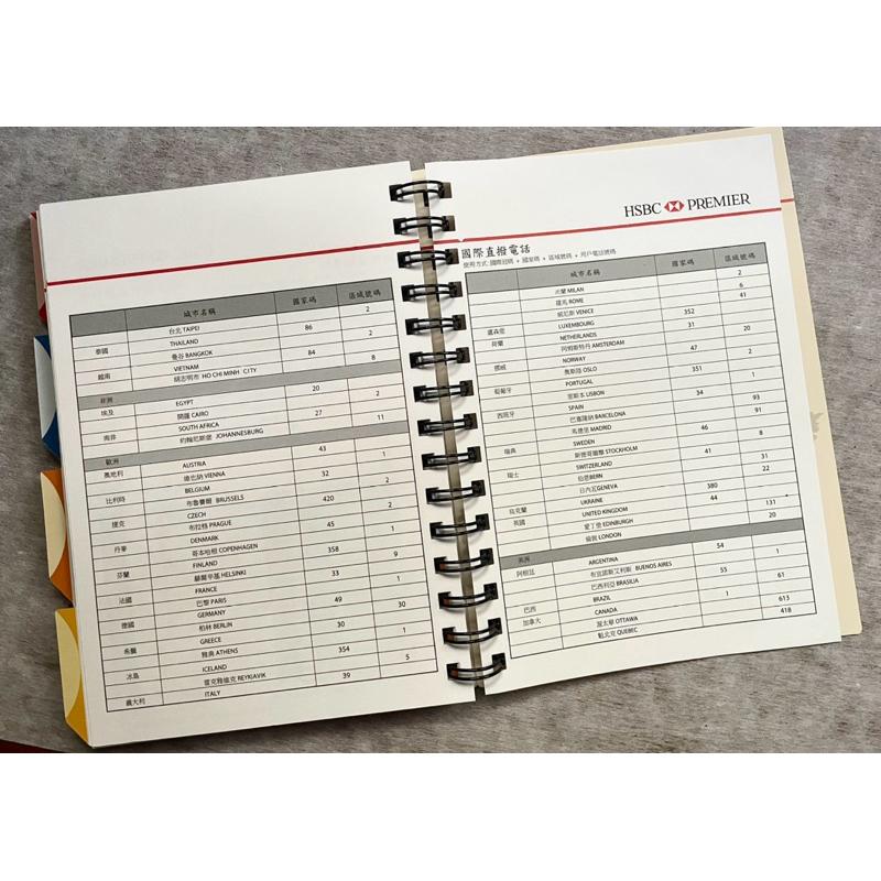 民國66年世界反共聯盟第10屆大會紀念郵票私封信封含信件2️⃣HSBC 匯豐銀行加持卓越理財premier記事本筆記本-細節圖8