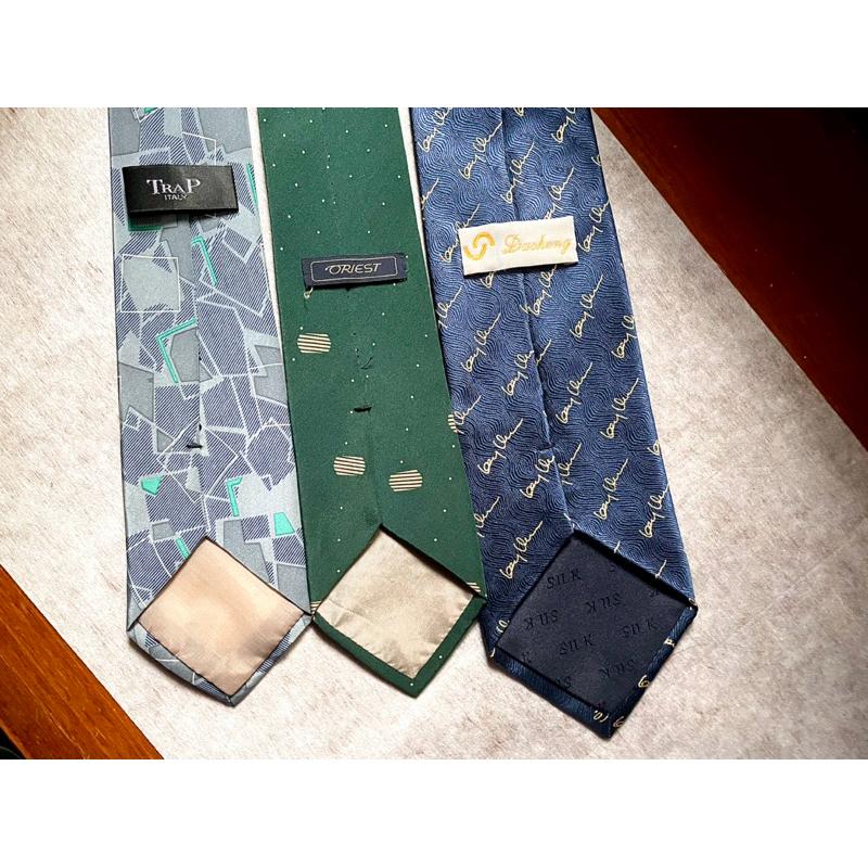 二手古著領帶✨均為100%純絲✨品相85新✨價格優惠Daoheng 手工製✨Trap Italy✨Oriest 日本製-細節圖3