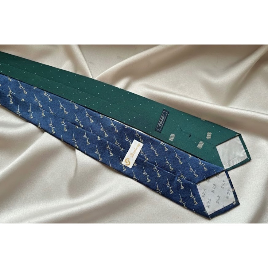 二手古著領帶✨均為100%純絲✨義大利品牌日本製造✨品相85新✨價格優惠1️⃣Daoheng 手工製2️⃣Oriest-細節圖2
