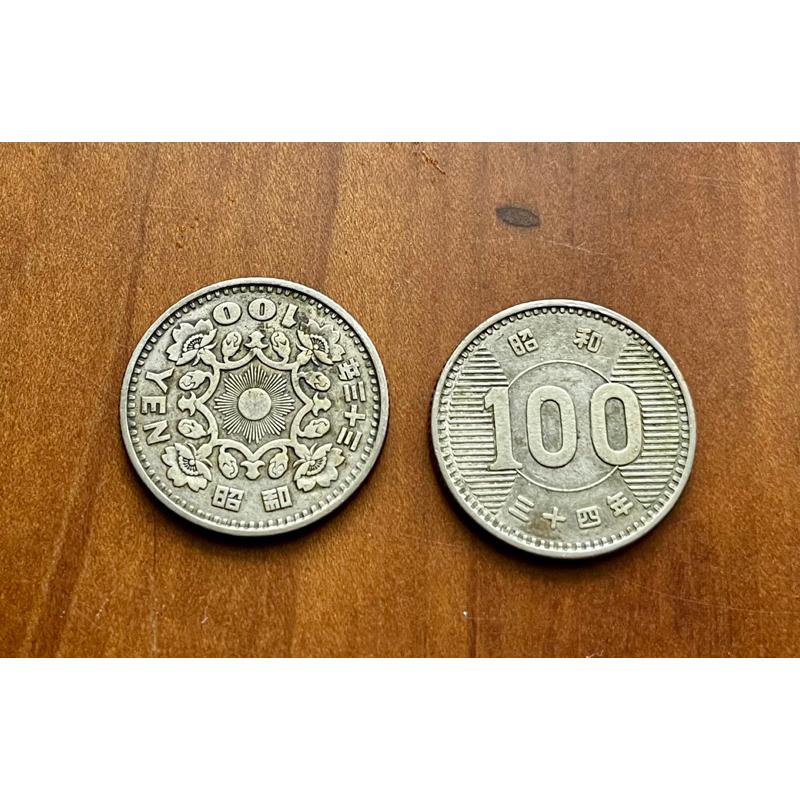 1️⃣日幣昭和33（鳳凰1958）34 年（稻穗麥穗1959）100元銀幣百円2️⃣民國67年蝴蝶郵票信封聖誕卡賀卡士林-細節圖3