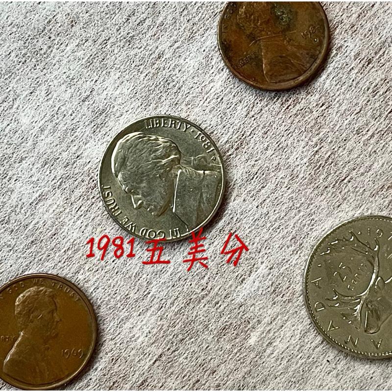 美金加拿大美元硬幣：1969、1983、1984、1989一美分、1分；1981五美分、5分；1979 加拿大 25分-細節圖4