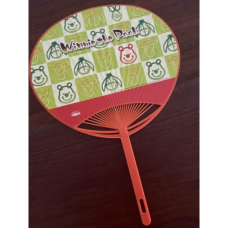未使用新古品 日本帶回winnie the pooh小熊維尼+第一生命聯名扇(正品非仿冒)扇子 第一生命聯名-細節圖2