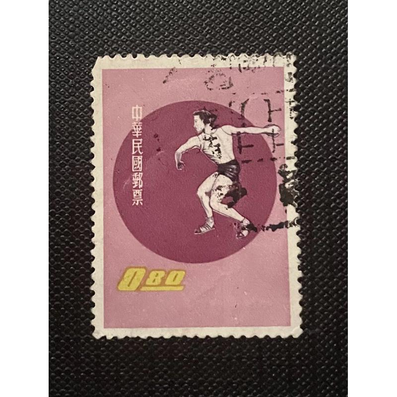 民國57年10月12日紀122第19屆世界運動會紀念郵票 舊票 銷票 台東戳票合售6張 58年郵戳日期寫法和現在大不同-細節圖4