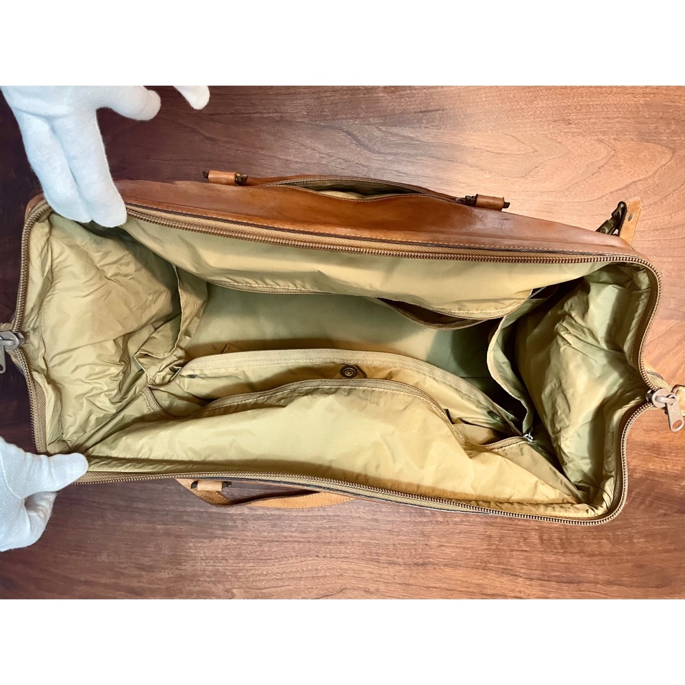 1️⃣卡地亞18K金筆頭銀灰拉絲鋼筆Cartier2️⃣1970年代古董全牛皮HARTMANN經典名牌大型手提箱旅行箱-細節圖5