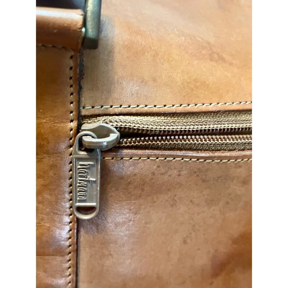 1️⃣卡地亞18K金筆頭銀灰拉絲鋼筆Cartier2️⃣1970年代古董全牛皮HARTMANN經典名牌大型手提箱旅行箱-細節圖8