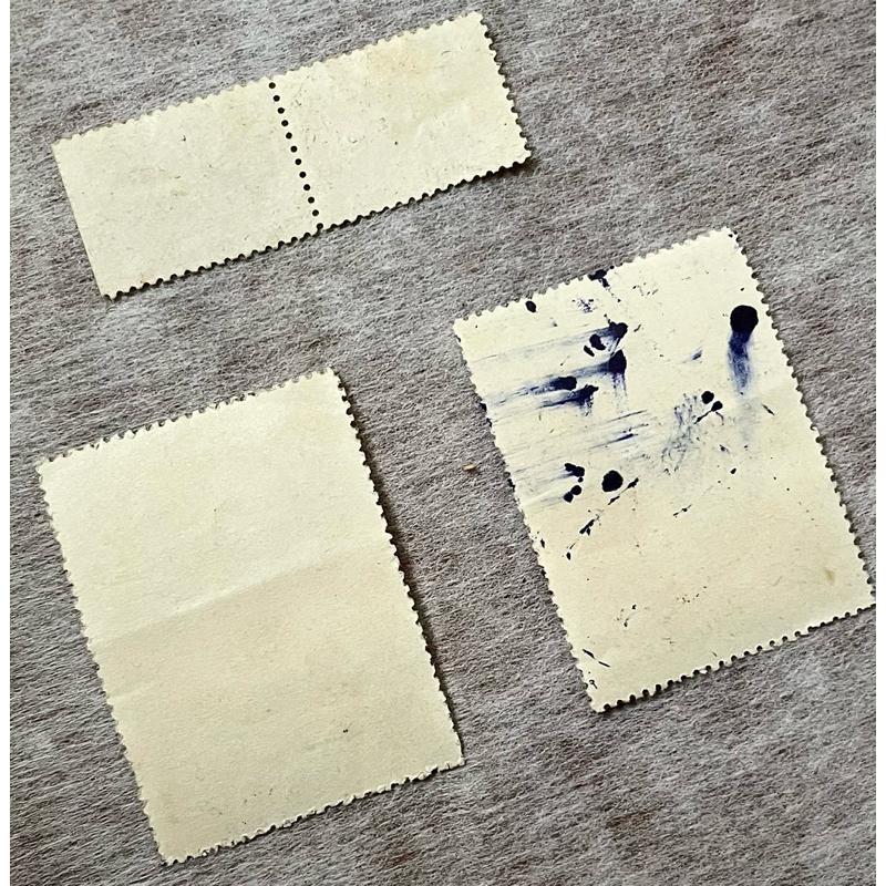 民國57年發行故宮名畫清明上河圖郵票、民國59年紅十字會募款郵票童畫童趣 紀念票、1967 美國聖誕節小本票原膠無貼-細節圖3