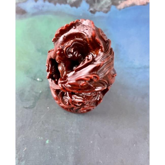 台灣製專利版權祥獅三腳蟾蜍 1⃣️紅木飛龍昇腾 立體雕刻可做書鎮 印章2⃣️祥獅專利三腳蟾蜍印泥 招財 避邪 擋煞咬錢-細節圖7