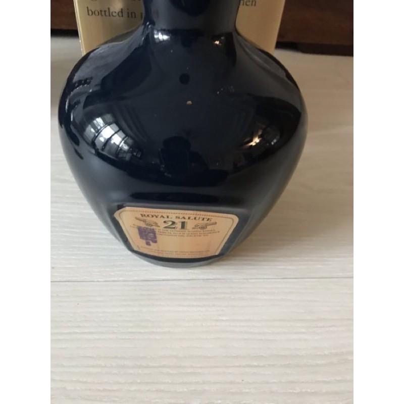 無酒 1⃣️Royal Salute 深藍大瓶1000ml容量 皇家禮炮深藍大空瓶2⃣️加拿大冰酒LuLu Island-細節圖2