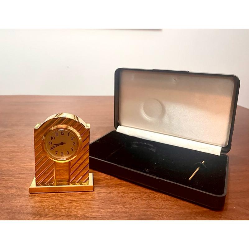 昭和懷舊逸品✨日本製1980年代絕版「0061」國際電話造型黃銅座鐘✨極致古銅質感擺件 穿越時光✨昭和時代的優雅與風華-細節圖6