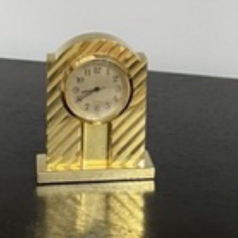 昭和懷舊逸品✨日本製1980年代絕版「0061」國際電話造型黃銅座鐘✨極致古銅質感擺件 穿越時光✨昭和時代的優雅與風華-細節圖7