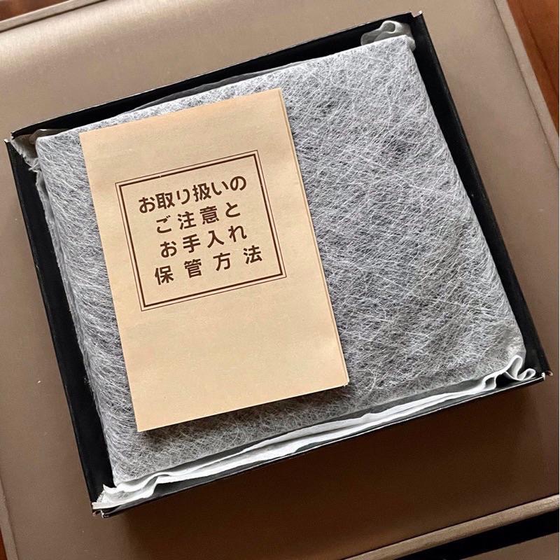 Daks 全新未使用✨日本製✨男女通用短皮夾短夾帶原盒純天然皮革✨沈穩黑色-細節圖4
