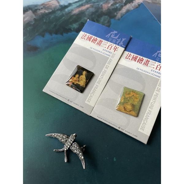 1⃣️新古品未用法國繪畫三百年別針領巾針2⃣️紅絲巾紅領帶熊寶寶胸針｛Thistle Vintage｝-細節圖3