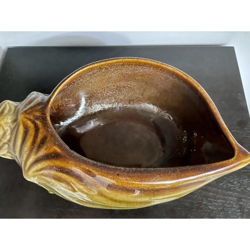 1980年代鶯歌乾圓坊手拉陶瓷手拉胚手工1⃣️荷塘蛙鳴綠荷葉造型青蛙聚寶盆大號2⃣️步步高升插花陶瓷花盆造景花器花瓶盆器-細節圖7