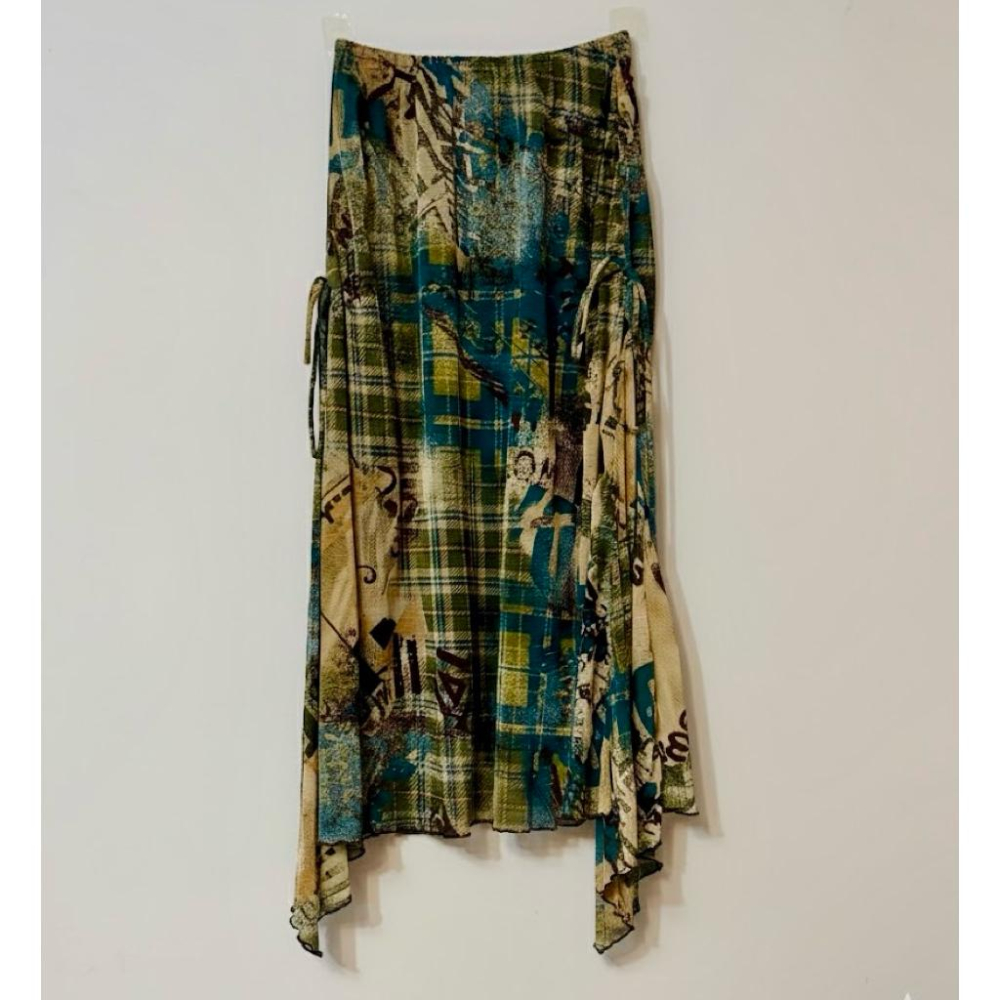 Thistle ✨獨一無二氣質優雅✨1980年代香港設計製造古著飄逸過膝裙子✨品牌 0141 exclusive-細節圖2