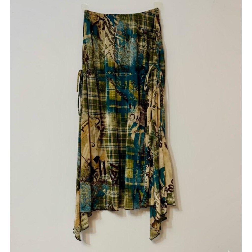 Thistle ✨獨一無二氣質優雅✨1980年代香港設計製造古著飄逸過膝裙子✨品牌 0141 exclusive-細節圖2