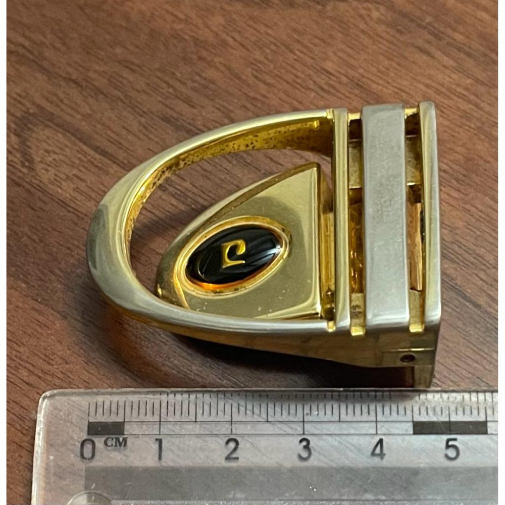 Thistle Vintage✨皮爾卡丹皮帶扣頭 Pierre Cardin✨古著正品內刻有✨made in Spain-細節圖3