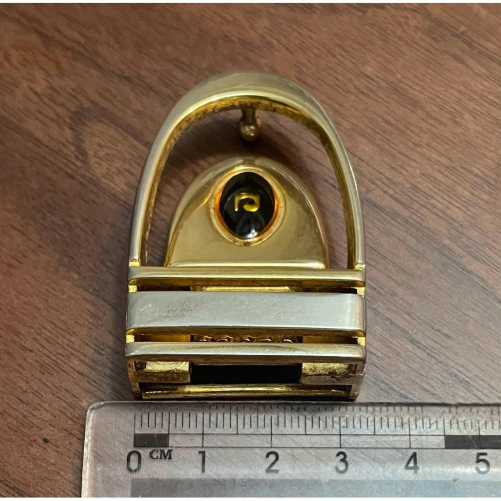 Thistle Vintage✨皮爾卡丹皮帶扣頭 Pierre Cardin✨古著正品內刻有✨made in Spain-細節圖4