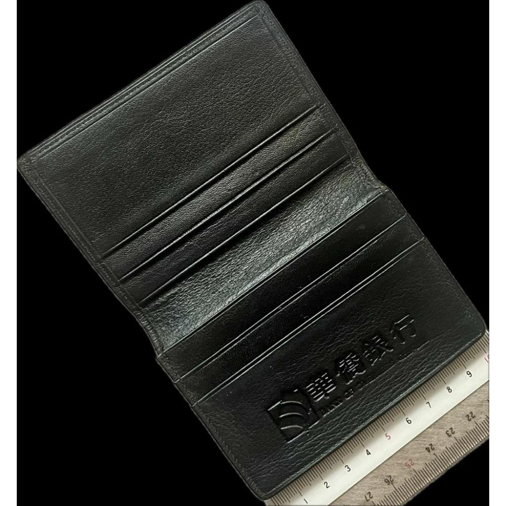 ✨Thistle vintage✨ 花旗併購前華僑銀行絕版✨真皮✨信用卡夾 名片夾 名片夾 車票夾 皮夾✨新古品-細節圖4