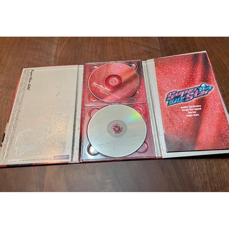 2003年8月✨台版首版S.H.E Super Star 精裝初版 CD+VCD + 寬幅海報✨因盒內輕微霉斑特價優惠-細節圖4