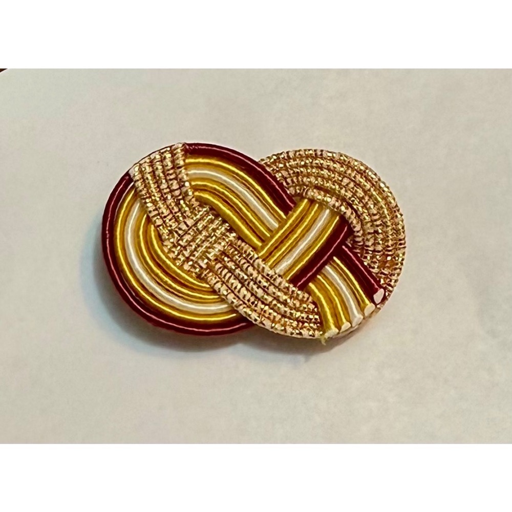 ✨Thistle Vintage✨金銀雙色蝴蝶別針✨金銀各一✨ ✨金澤工藝美學✨日式金箔紋樣胸針 - 典雅東方風情-細節圖4