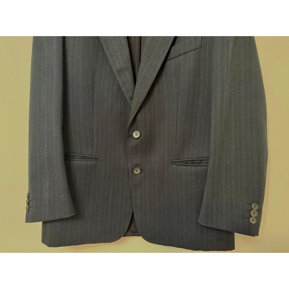 義大利製✨Profilo 頂級純羊毛西裝外套+長褲✨Pure New Wool 國際純新處女羊毛認證✨經典紳士古著 奢華-細節圖6