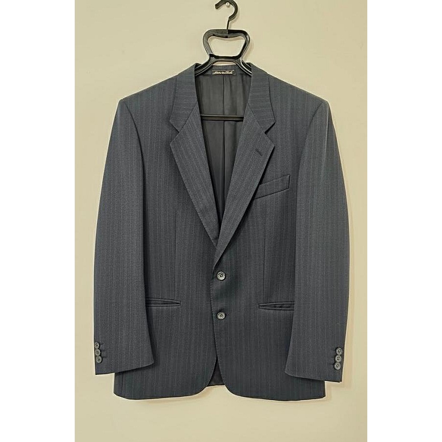 義大利製✨Profilo 頂級純羊毛西裝外套+長褲✨Pure New Wool 國際純新處女羊毛認證✨經典紳士古著 奢華-規格圖9