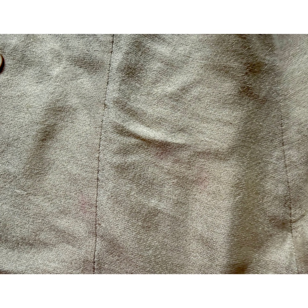 正品 Max Mara 義大利產淺金色絲混紡上衣（210元是上衣 不包含裙子）-細節圖4