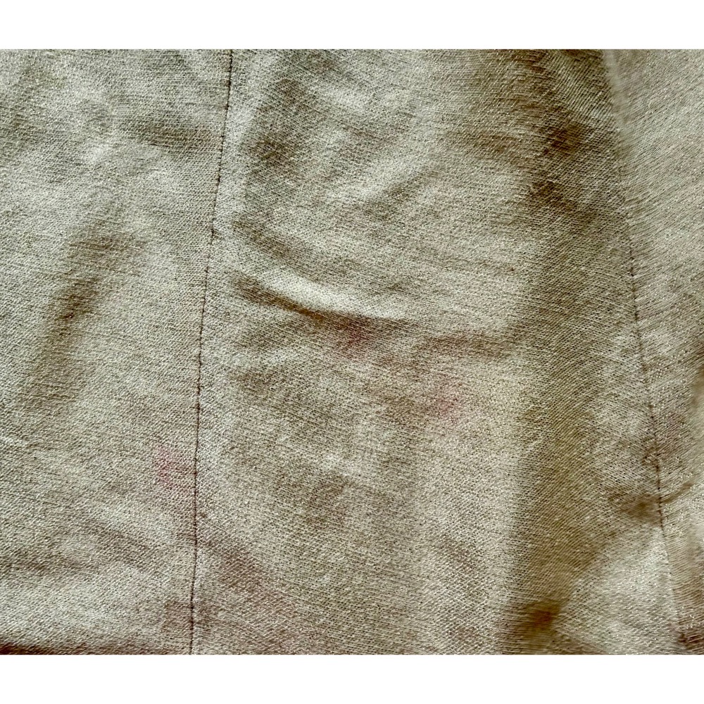 正品 Max Mara 義大利產淺金色絲混紡上衣（210元是上衣 不包含裙子）-細節圖5