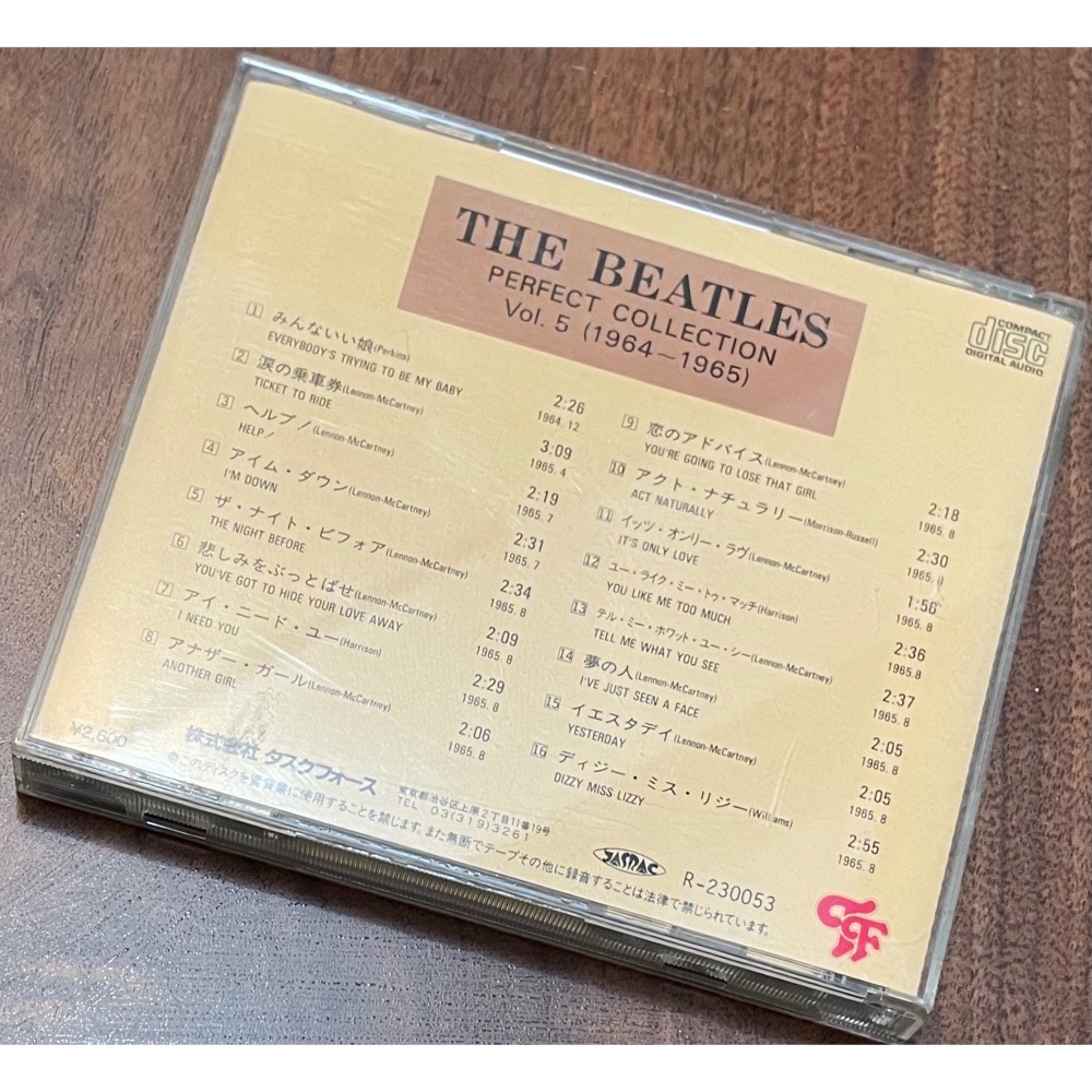 日版二手✨披頭四 The Beatles ✨Perfect Collection Vol. 5 CD✨1964～1965-細節圖2