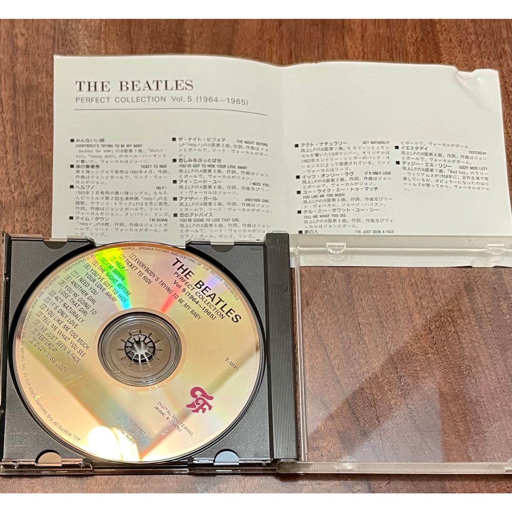 日版二手✨披頭四 The Beatles ✨Perfect Collection Vol. 5 CD✨1964～1965-細節圖3