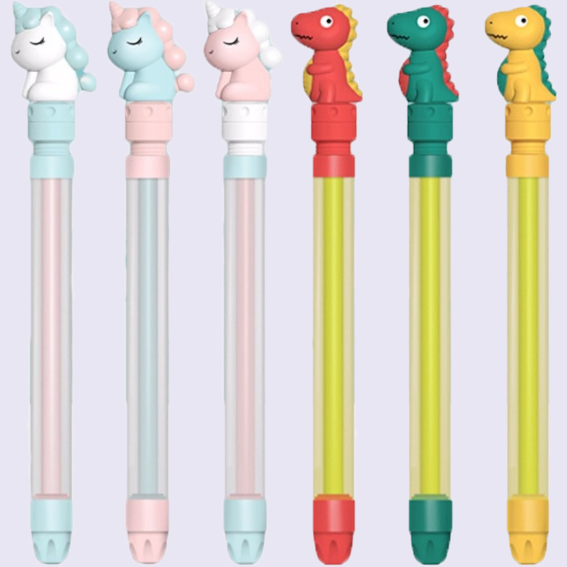 獨角獸水炮-單支❰醋咪玩具❱ 台灣現貨 抽拉式噴水槍 拉式水炮 沙灘玩具 洗澡玩具 水槍棒 水炮 戶外 泳池 滿百出貨-細節圖3